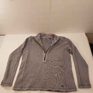 Tommy Bahama 1/2 Zip Grey Sweater Mens Medium